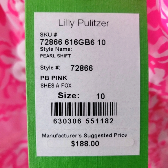 Lilly Pulitzer NWT Pink Pearl shift dress - Picture 3 of 4